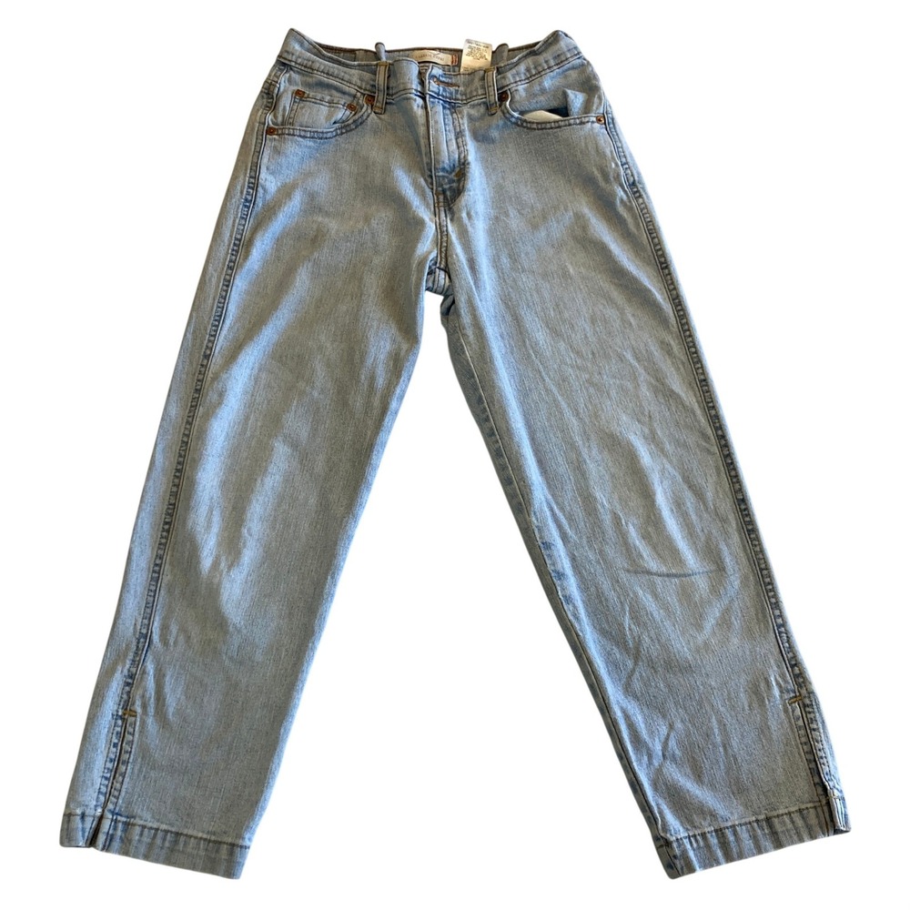 Levis Classic Capri Jeans Women Size 10‎ Light Wash Denim Cropped Pants
